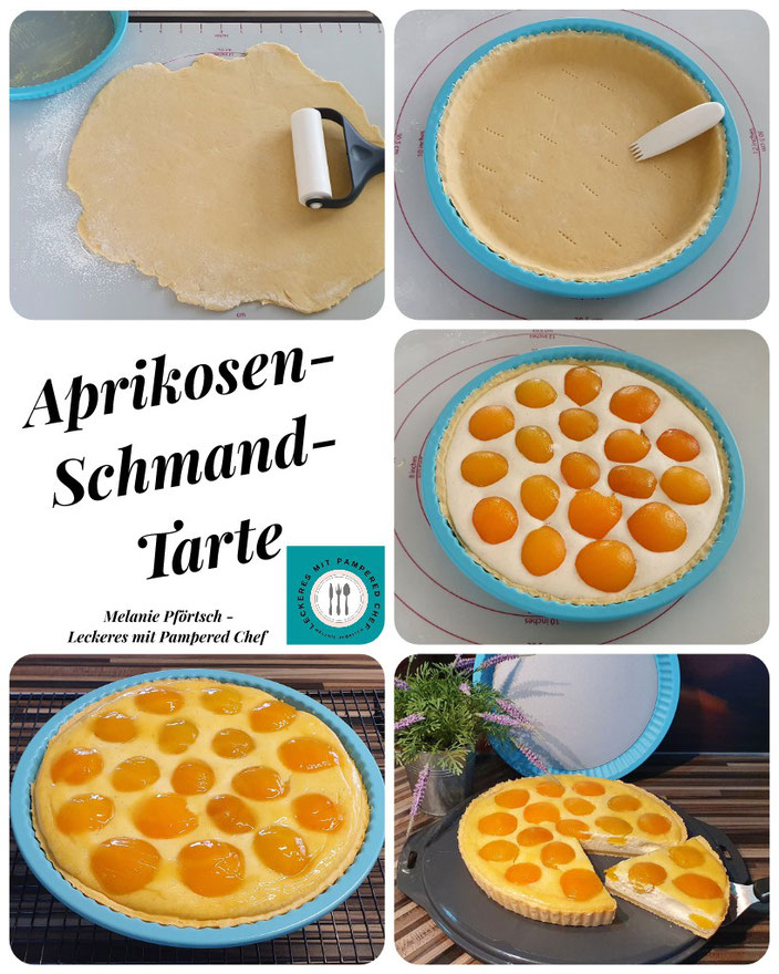 Aprikosen-Schmand-Tarte Quiche- & Tarteform Pampered Chef Aprikosen Kuchengitter