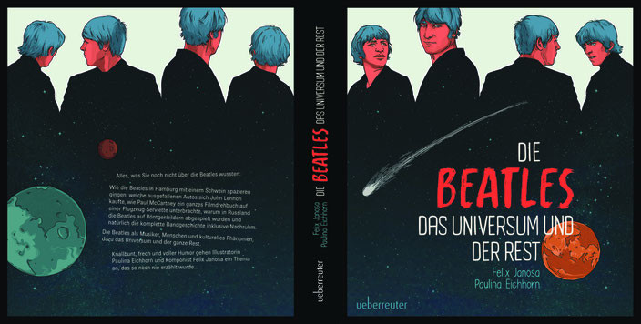 Buchcover »Die Beatles, das Universum und der Rest«. Bild: Ueberreuter Verlag
