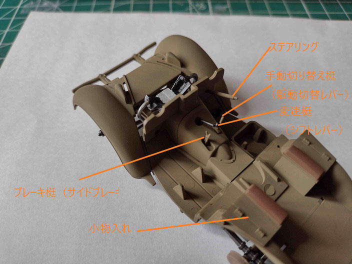 くろがね四起の操作レバー