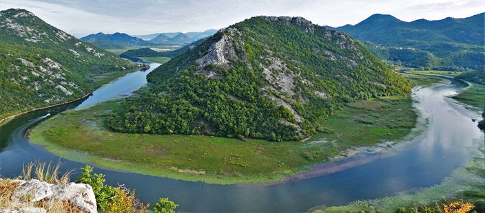 Rijeka Crnojevica, Montenegro, Skadar See, Fluss, Berg
