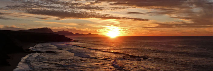 Sonnenuntergang am Meer, Playa de Pared