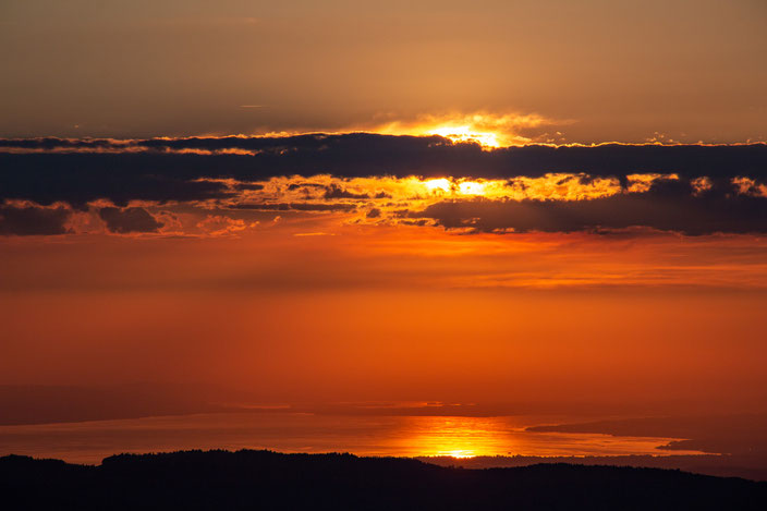 Sonnenuntergang über dem Bodensee, 2022