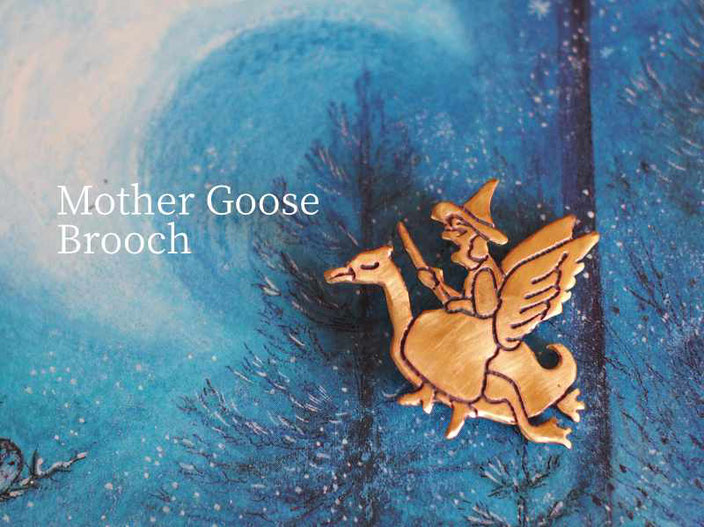 Mother Goose Brooch