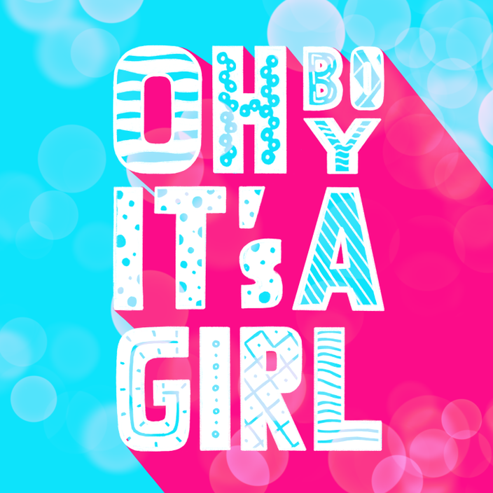 Digitales Handlettering: Oh Boy it's girl (Lettering von alexander_flemming bei den Letter Lovers)