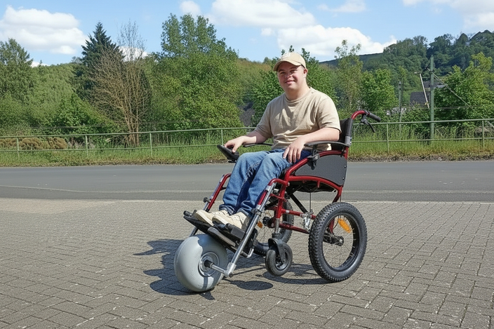 Der Adventure 45-Sportgrip mit weichem Wheeleez-Bugrad