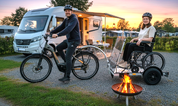 Dieses komplette Gespann soll auf Reisen. z.B. ist es so möglich: