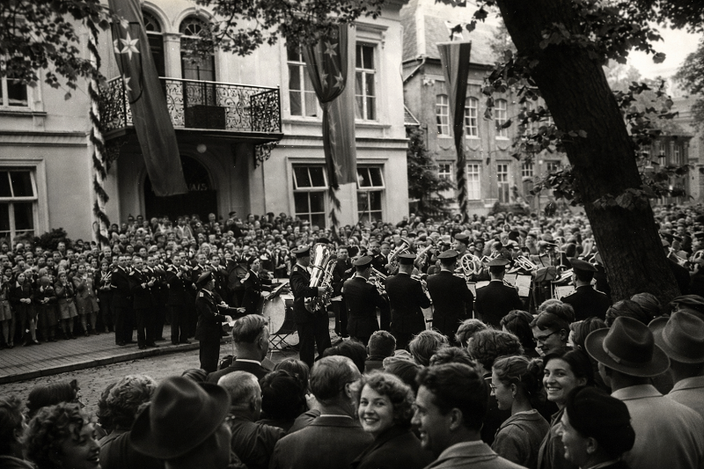 1955 - Auftritt anläßlich der 700-Jahr-Feier der Stadt Norden / ChatGpt