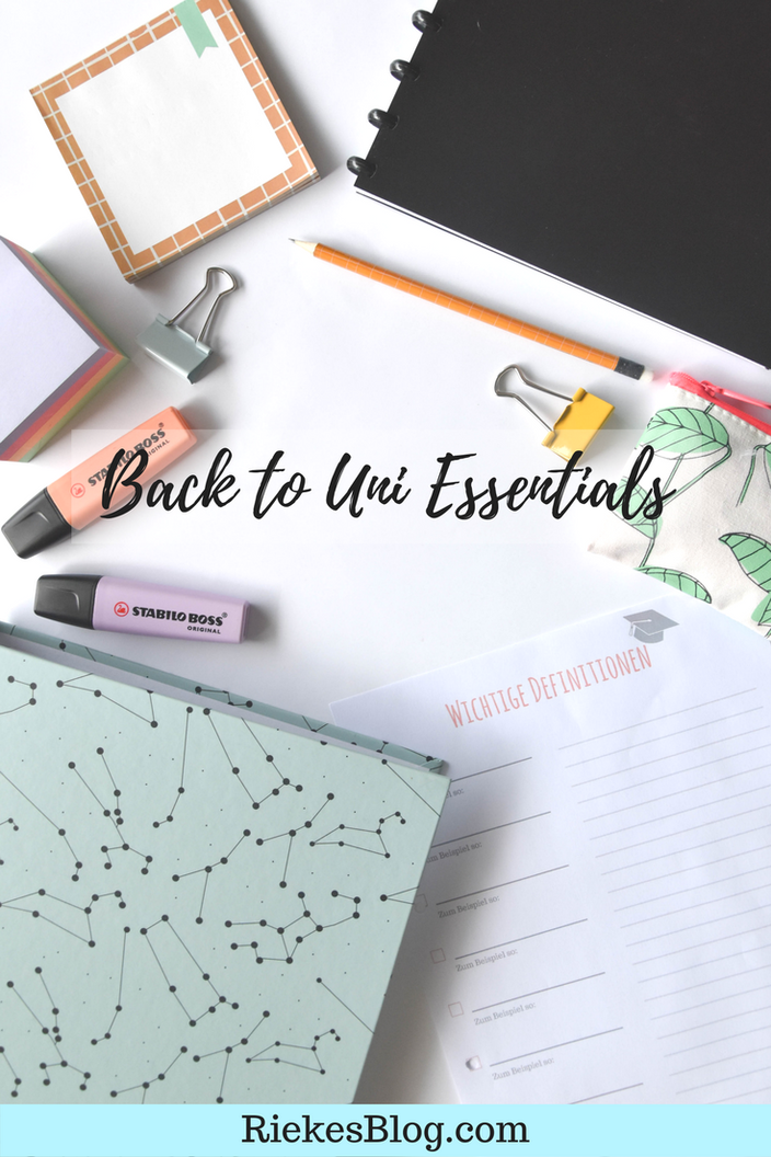 Back to Uni Essentials Flatlay