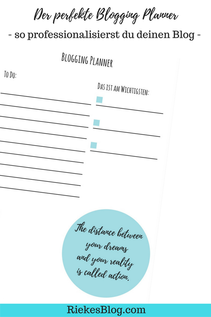Vorschau Post Blogging Planner