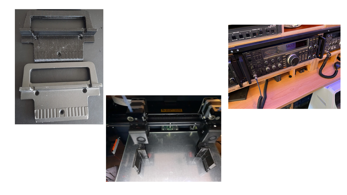 Handvaten voor zender niet meer verkrijgbaar. Getekend in Autocad