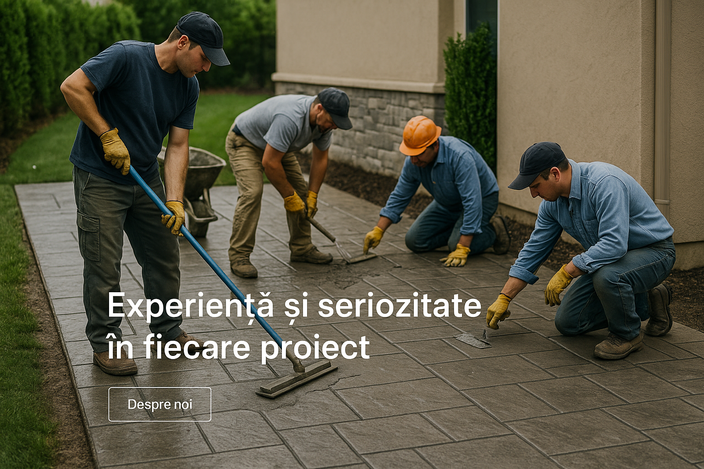 beton amprentat și elicopterizat