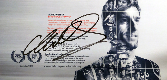 Autograph Mark Webber Autogram