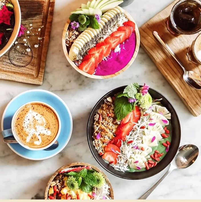 Smoothie Bowls at Clear Café, Ubud.