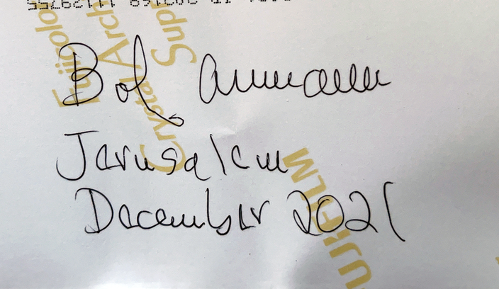Autograph Robert Aumann Autogramm