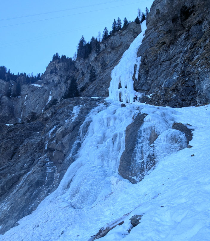Eisklettern, BEO, Berner Oberland, Schweiz, Engstligen, kleiner Fall, kleiner Engstligenfall Adelboden