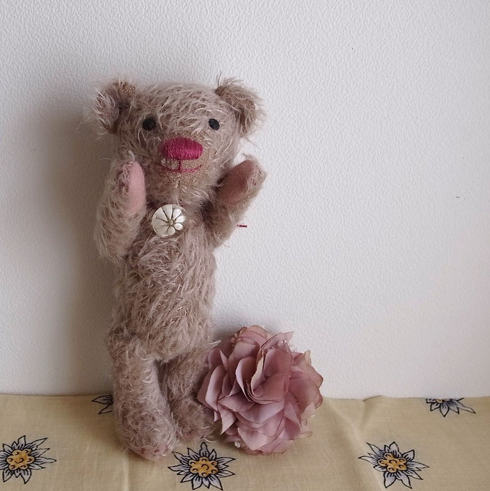 013ローズくま stand20cm.sit14cm