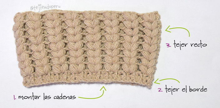 Gorros con trenzas tejido a crochet: paso a paso en 6 tallas