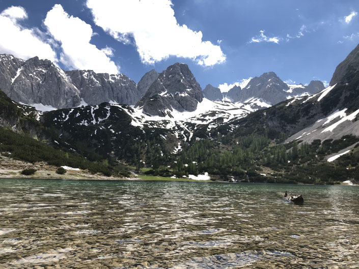 Postkartenmotiv Sebensee - Von Ehrwald und Gaistal aus zu erreichen