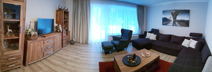 Wohnzimmer mit 2 regulären Schlafplätzen (1 Zustellbett möglich)