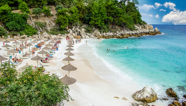 Wunderschöne Badebucht auf Thassos