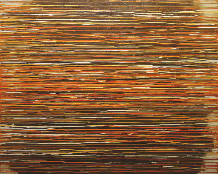 abstraktes Bild · Gelb · Orange · Rot · Verlauf · Leinwand · Patrick Öxler · Wiede Fabrik · Atelier