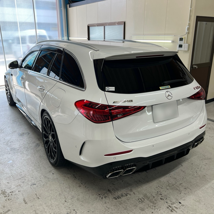 ベンツ C63Sステーションワゴン Eパフォーマンス カーフィルム施工 ゴーストフィルム