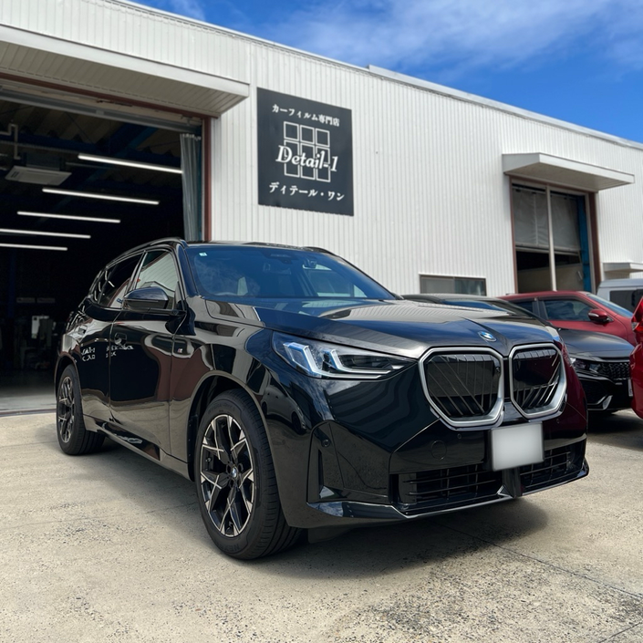 BMW X3 フロントガラス 透明遮熱フィルム施工 IR-85HD