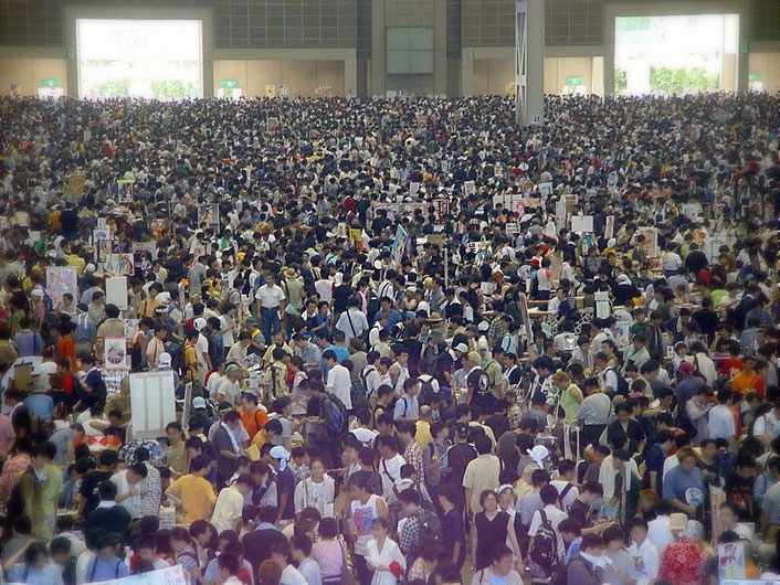 This is how it is like in Comiket source: wikipedia
