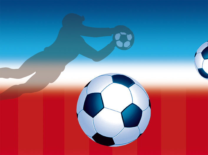 Sonderedition Fußballbordüre XXL - France, umweltfreundliche Vlies Bordüre