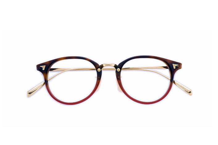 COM-510NT col.101-1(ダークデミ-レッドⅡ-ゴールド) 46□20-142 ¥32,000+tax