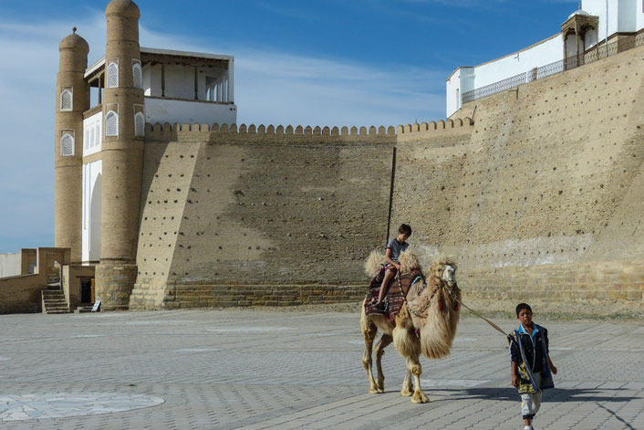 Die Residenz der Khane in Buchara befand sich in dieser Festung, dem Ark.