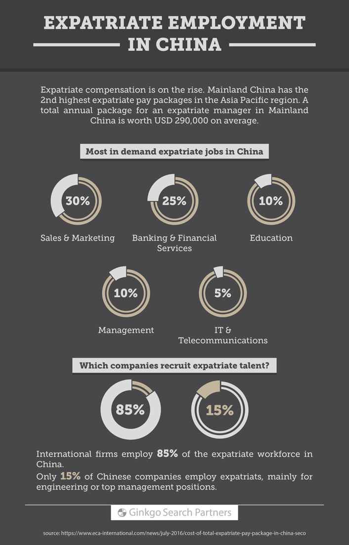 Infographic Expatriate Employment in China
