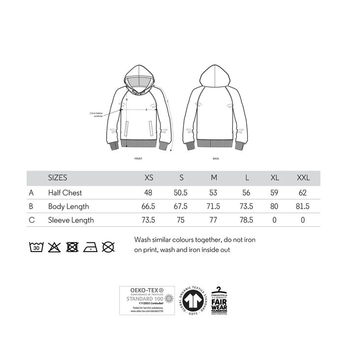 Size Chart T-Shirts fiphie.com