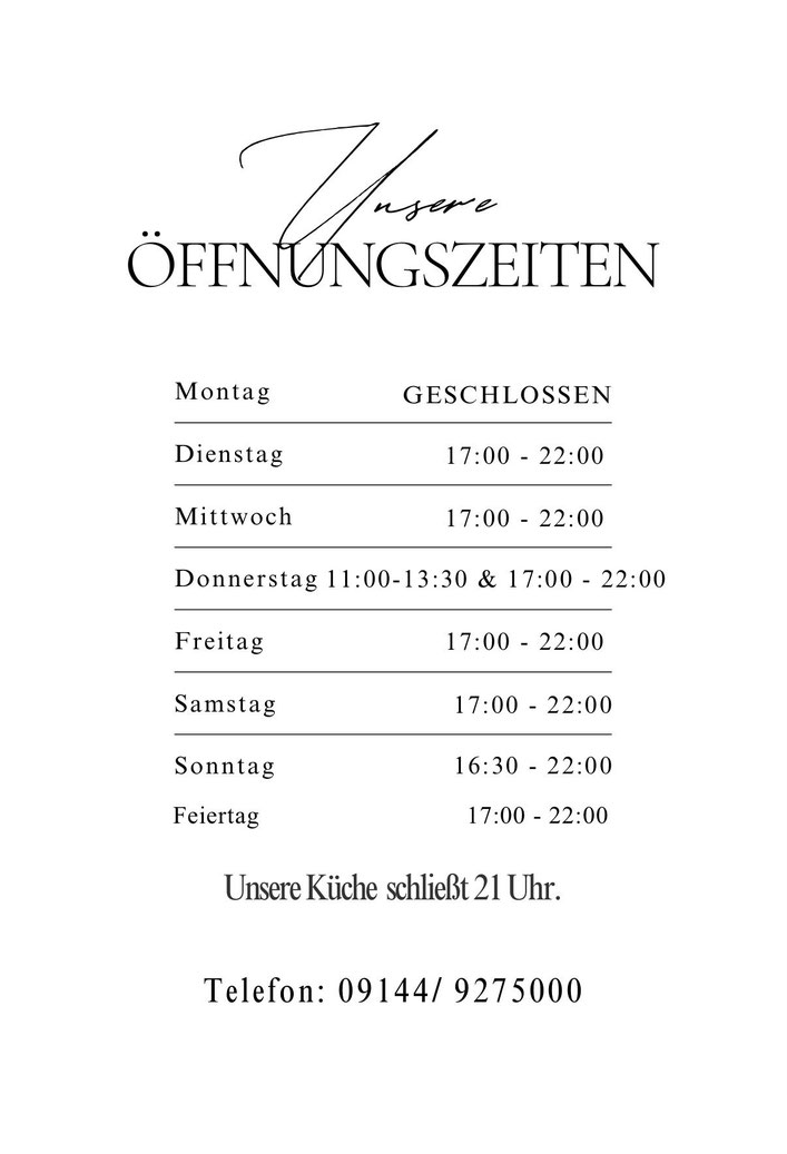 Wir sind seit Februar 2026 im Sportheim Pleinfeld. Daher ist es nicht mehr möglich, das wir Sie beliefern. Vielen Dank