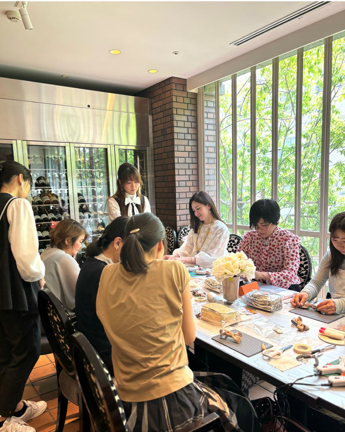 JourFin　ラブリボン　LoveRibbon　リボン　リボン教室　リボン教室芦屋　リボン　リボンワーク　リボン資格　リボンレッスン　木馬リボン　MOKUBAリボン　MOKUBA　カフェミナージュ　CafeMinage　　神戸北野ホテル　神戸北野ホテルカルチャーサロン