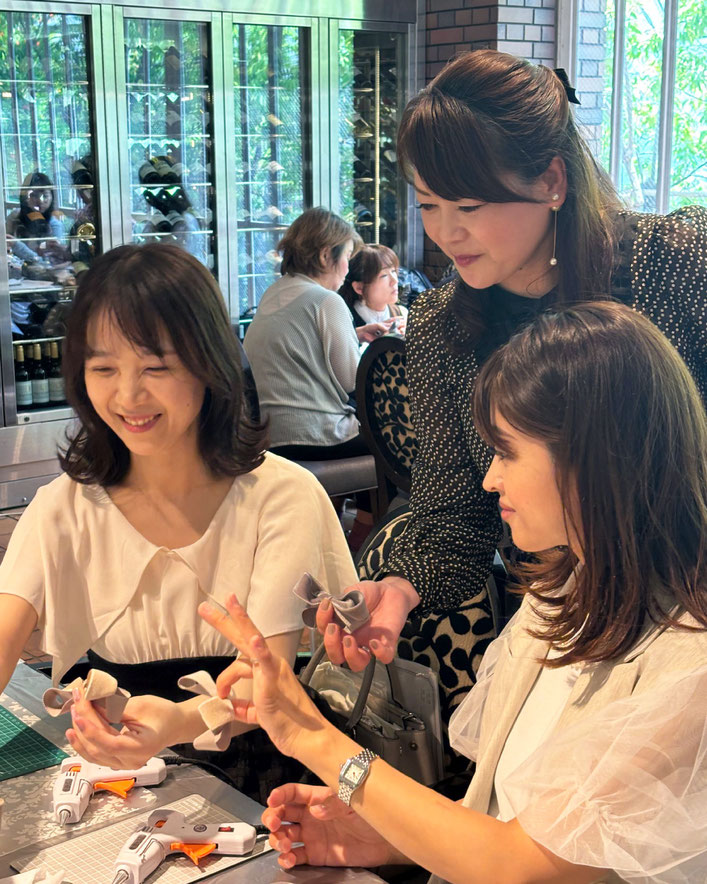 JourFin　ラブリボン　LoveRibbon　リボン　リボン教室　リボン教室芦屋　リボン　リボンワーク　リボン資格　リボンレッスン　木馬リボン　MOKUBAリボン　MOKUBA　カフェミナージュ　CafeMinage　　神戸北野ホテル　神戸北野ホテルカルチャーサロン