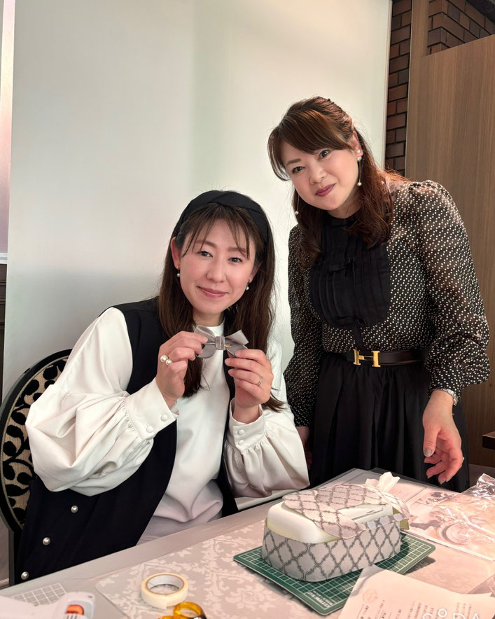 JourFin　ラブリボン　LoveRibbon　リボン　リボン教室　リボン教室芦屋　リボン　リボンワーク　リボン資格　リボンレッスン　木馬リボン　MOKUBAリボン　MOKUBA　カフェミナージュ　CafeMinage　　神戸北野ホテル　神戸北野ホテルカルチャーサロン