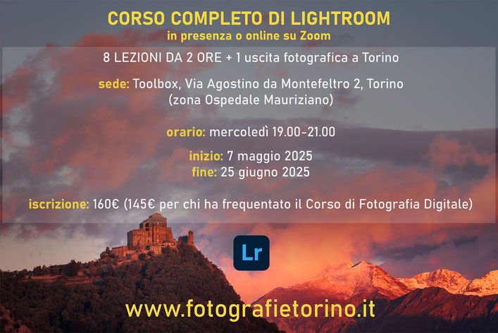 Corso di post-produzione con Lightroom