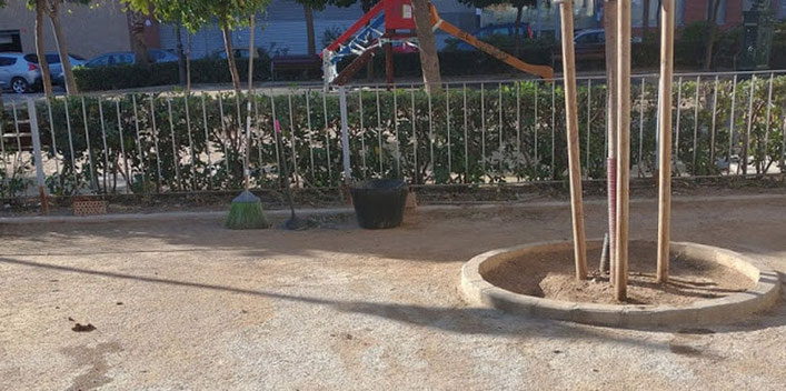 PIPI-CANES  peligros encubiertos, llenos de excrementos y que los dueños de las  mascotas  en  València no recogen.