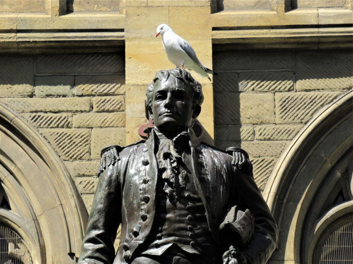 Matthew Flinders, ein britischer Forschungsreisender - mit Besucher