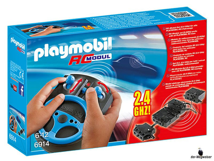 Bei der Bestellung im Onlineshop der-Wegweiser erhalten Sie das Playmobil Paket 6914 "RC Modul Set 2,4 GHz".