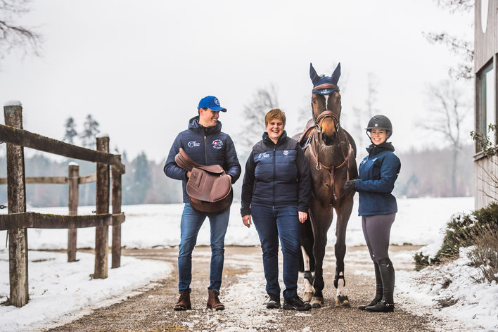 Thierry Stämpfli, Patricia Rochat und Nicole Guillebeau