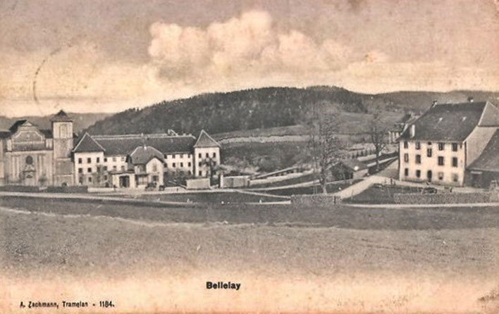 Pedro Meier – Robert Walser – Abbatiale Bellelay im Jura, Pflege- und Heilanstalt – alte Postkarte – hier in dieser Anstalt arbeitete Robert Walsers langjährige Freundin Frieda Mermet als Wäscherin, Archiv © Pedro Meier Multimedia Artist Niederbipp Bern A