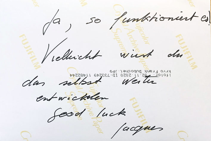 Autograph Jacques Dubochet Autogramm