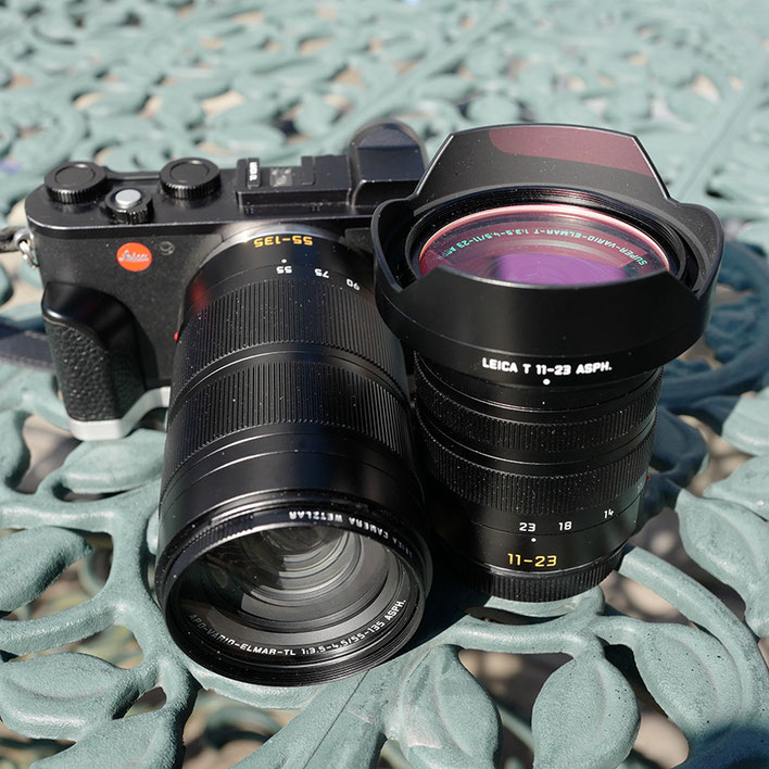LeicaCL+ Leica (ライカ) スーパー・バリオ・エルマーTL 11-23mm F3.5-4.5 ASPH.  &  Leica (ライカ) アポ・バリオ・エルマーTL 55-135mm F3.5-4.5 ASPH.