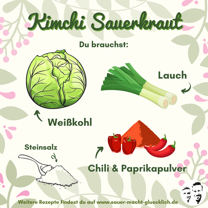 Sauerkraut Kimchi Style Pimp my Sauerkraut! SAUER MACHT GLÜCKLICH