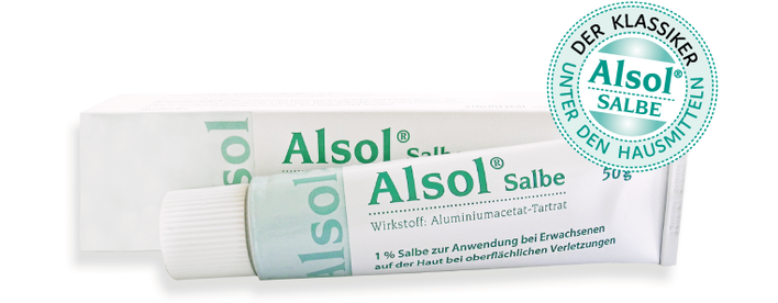  Alsol® Salbe bei oberflächlichen Verletzungen