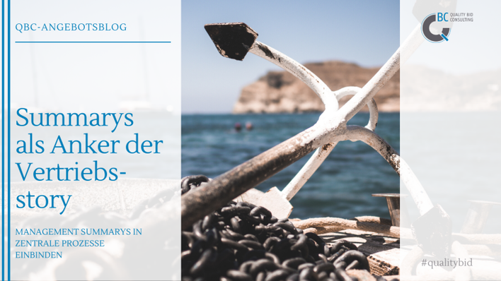 Management Summarys als Anker der Vertriebsstory