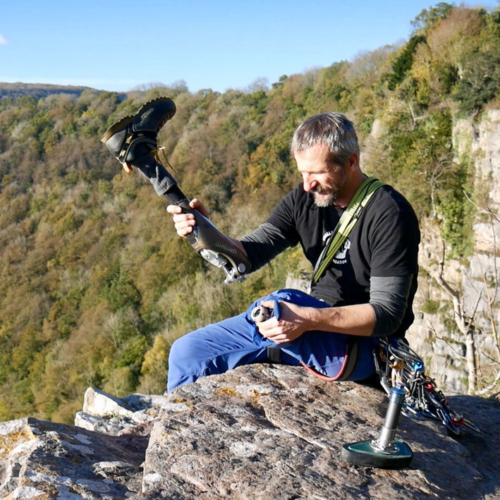 “This climb symbolizes the transfer of mobility directly from our team to ROMP’s patients - vertical feet for prosthetic feet”, said ROMP’s Director of Development Lauren Panasewicz. (picture by Bjoern Eser)