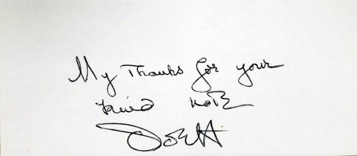 Autograph Olivia de Havilland Autogramm